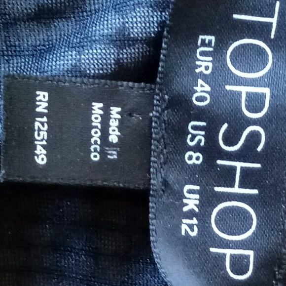 Topshop Geo Polka Dot Dress W/ Front Keyhole Size 8 - Picture 3 of 6